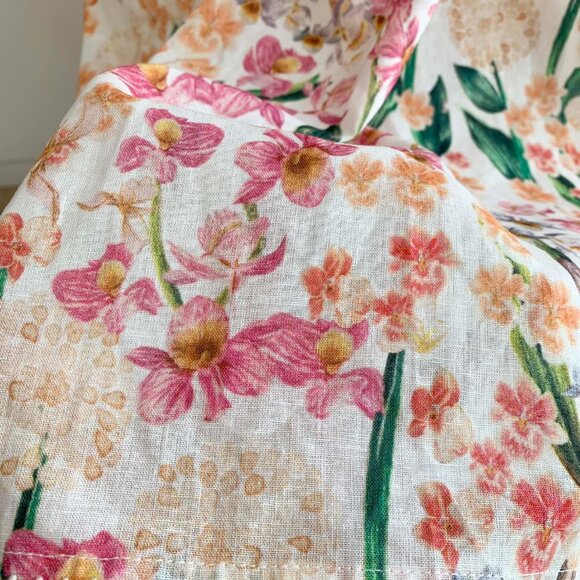 Agua by Agua Bendita Lima print linen maxi dress - Picture 10 of 14